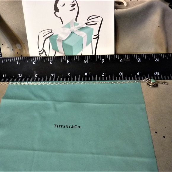 SOLD Tiffany Choker + Blue Key & Blue Heart SOLD - Picture 6 of 7